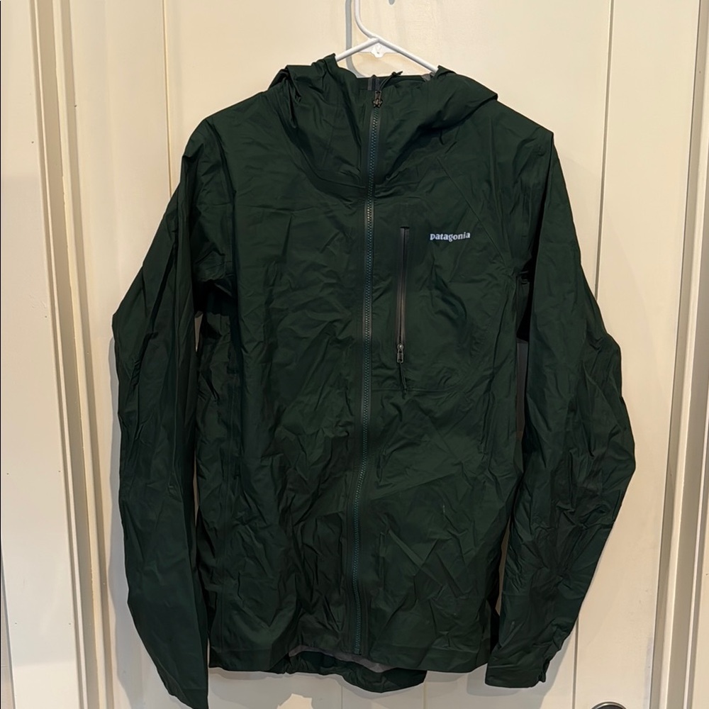 Patagonia storm racer Green rain Jacket